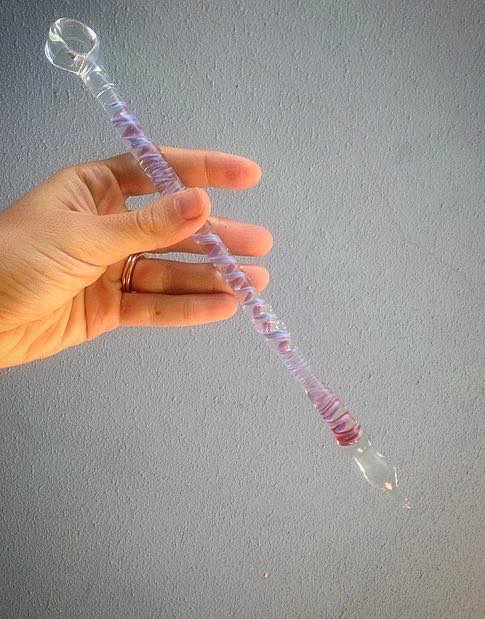 Handmade Glass Torah Pointer - Yad