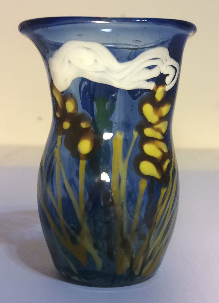 Glass (Kiddush) Cups with Unique Hand-drawn images