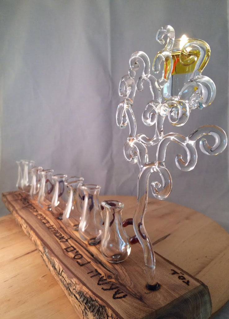 Chanukia Olive tree of life Chanuka menorah