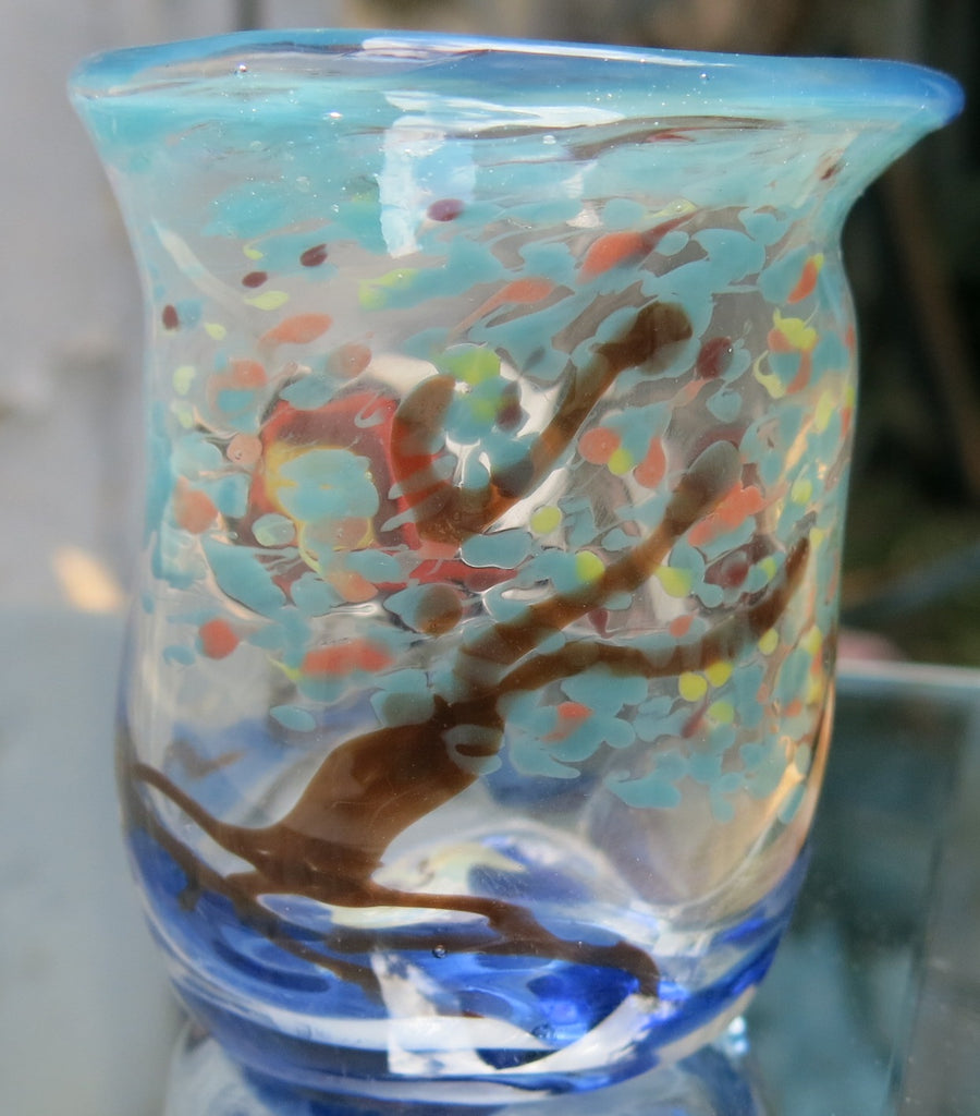 Glass (Kiddush) Cups with Unique Hand-drawn images