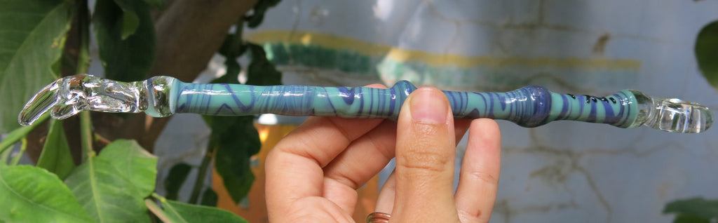 Handmade Glass Torah Pointer - Yad